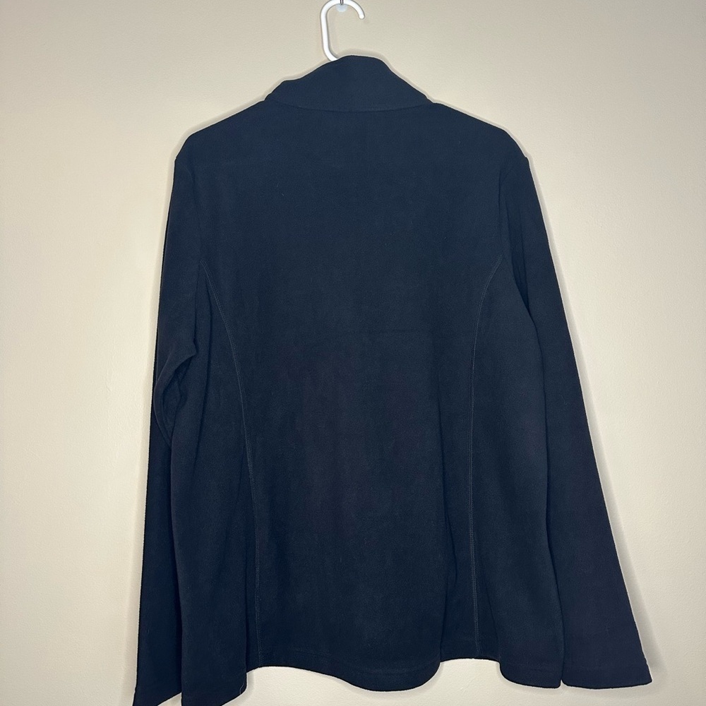 Men's Lands End Black Half-Zip Sweater - Picture 2 of 2